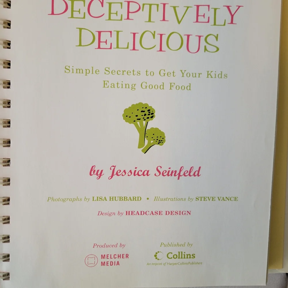 Deceptively Delicious Cookbook ~ Jessica Seinfeld ~ Kid's Menus ~ VGUC ~ FINAL